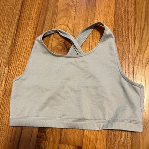 Gap fit girls grey sports bra